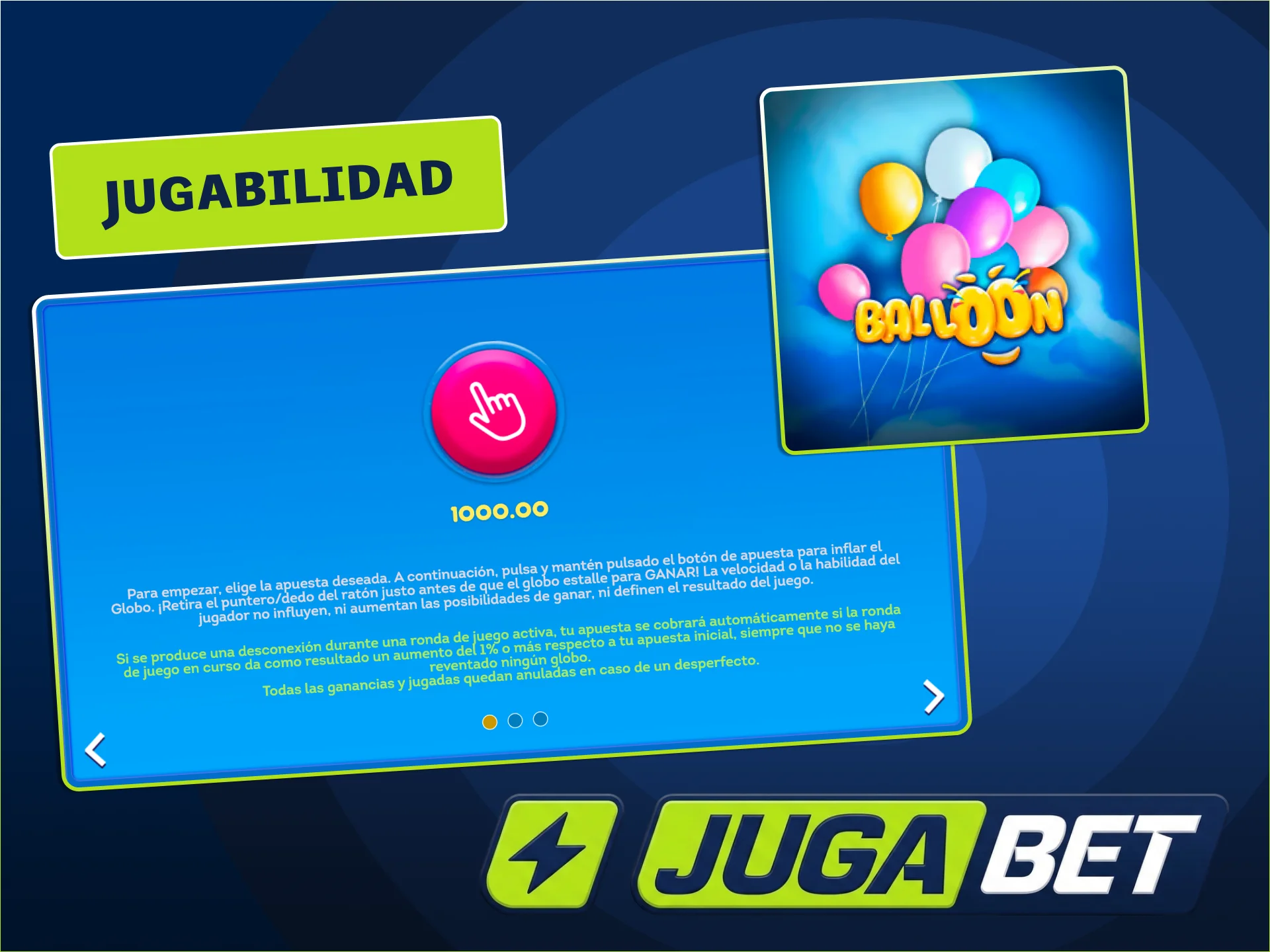Aprendé a jugar a Balloon en JugaBet.