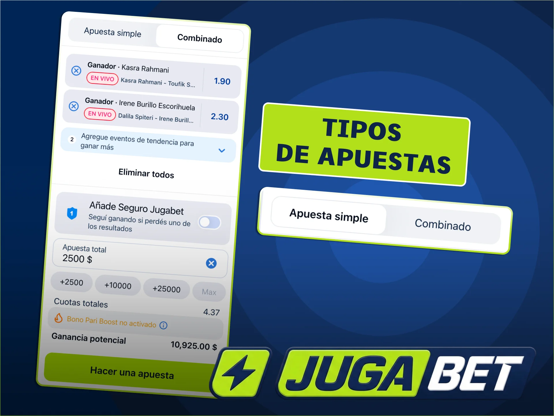 Combina selecciones y gana hoy en JugaBet.