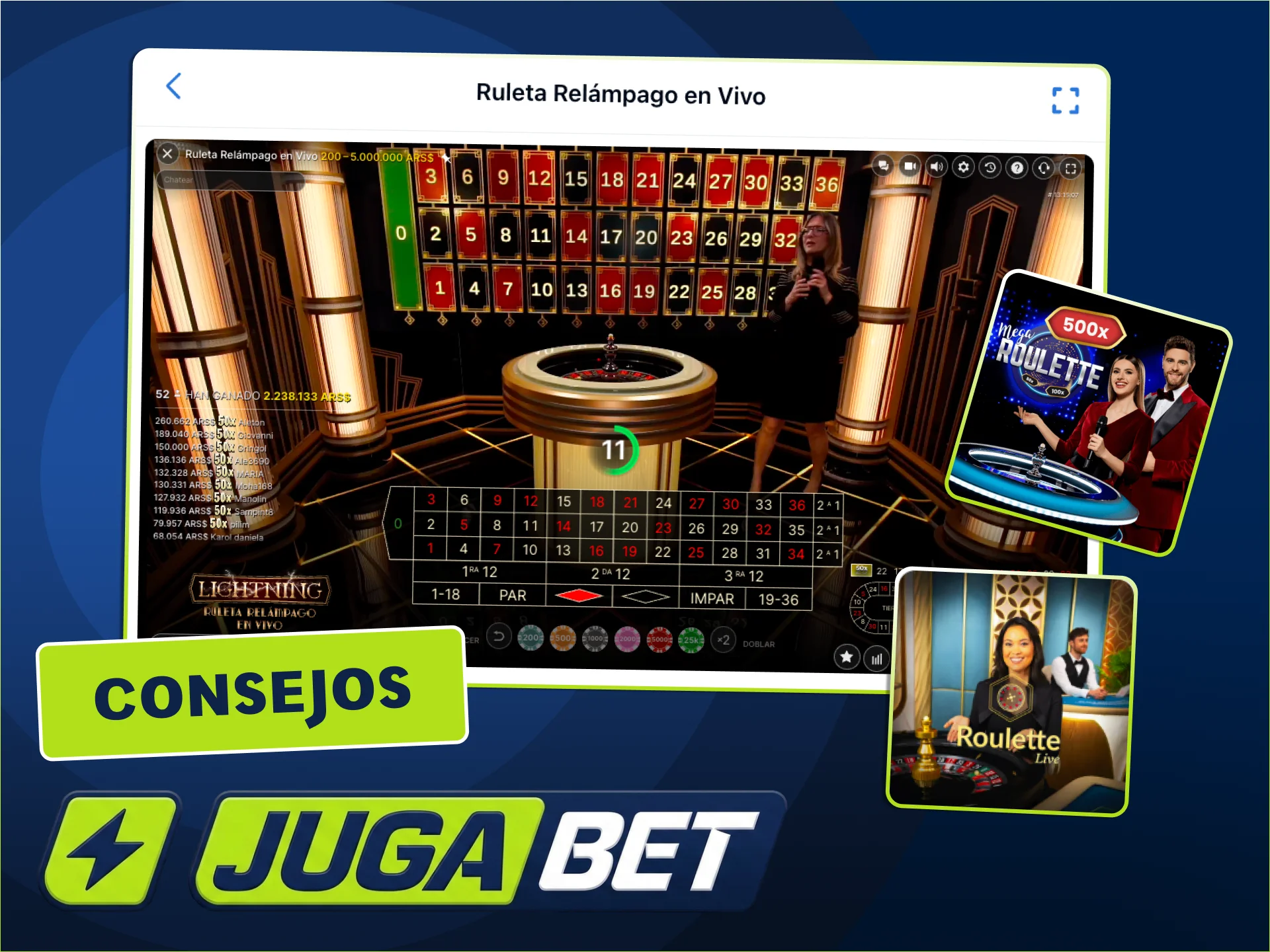 Gestioná el riesgo en la ruleta de JugaBet.