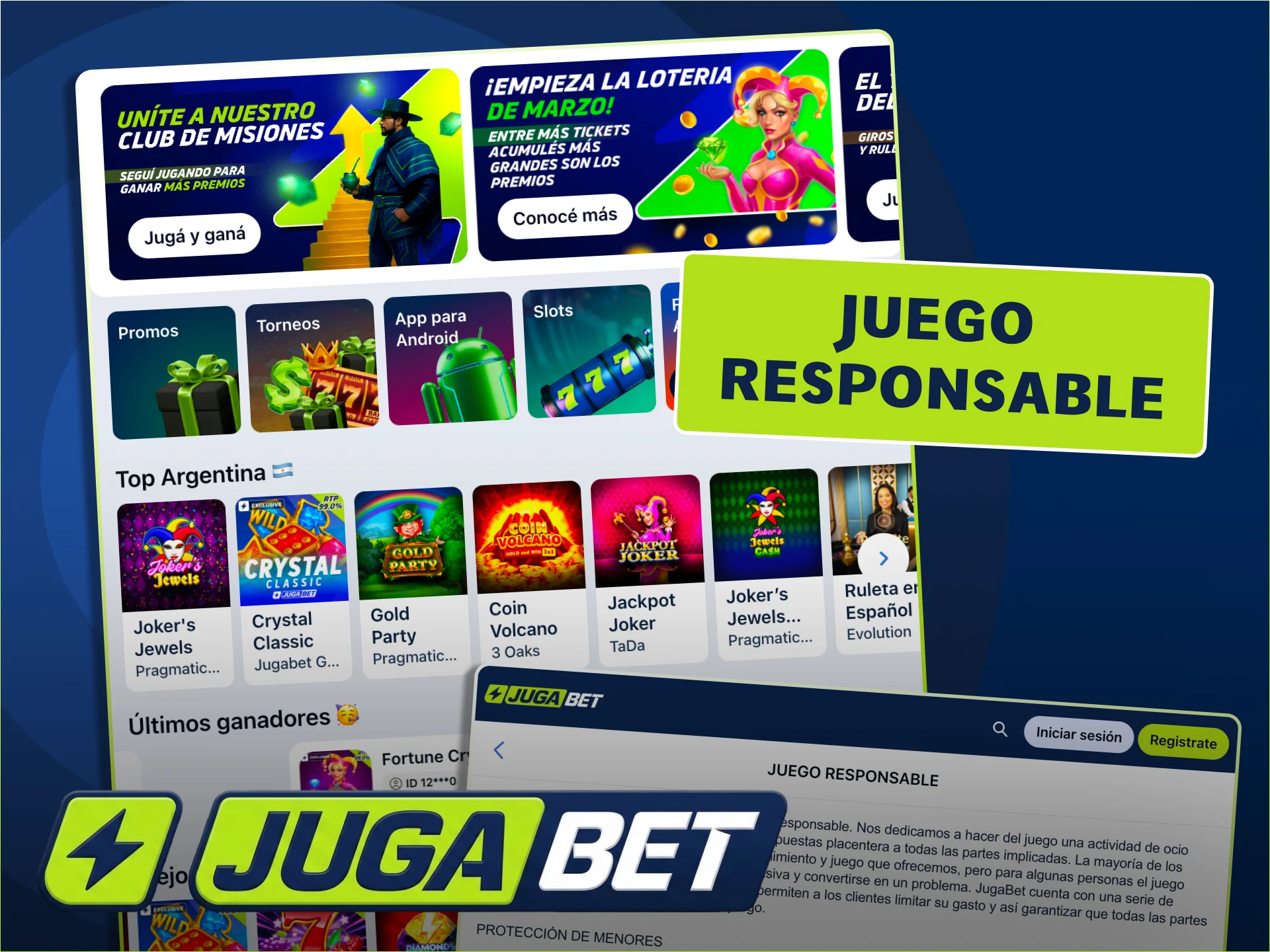 Divertite con responsabilidad y límites en JugaBet.