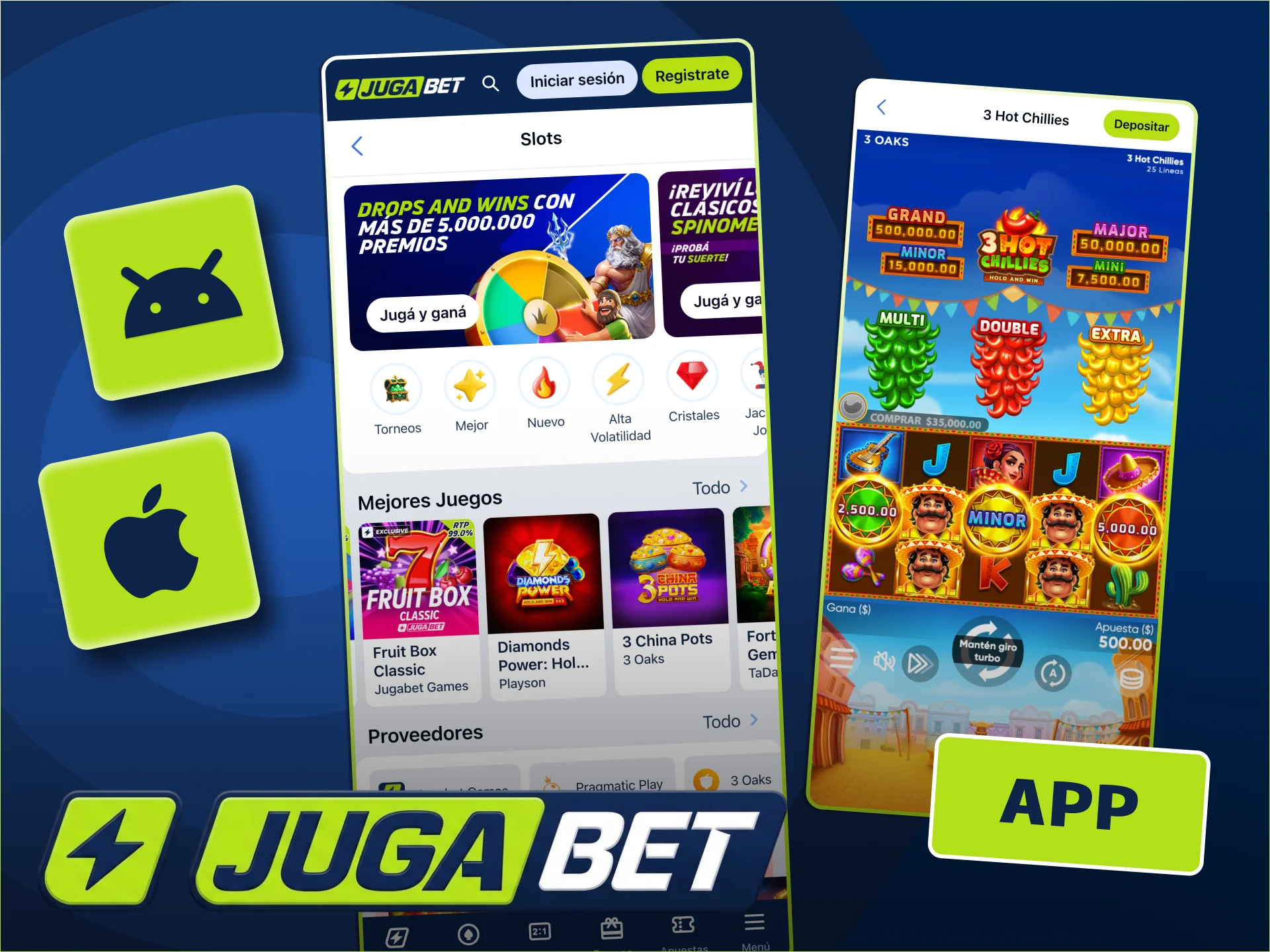 Tu casino móvil siempre listo con JugaBet.